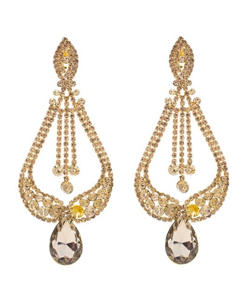Jeweled Drop Earrings