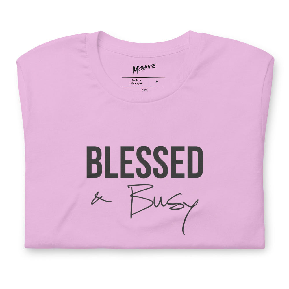 Blessed & Busy Short-Sleeve Unisex T-shirt